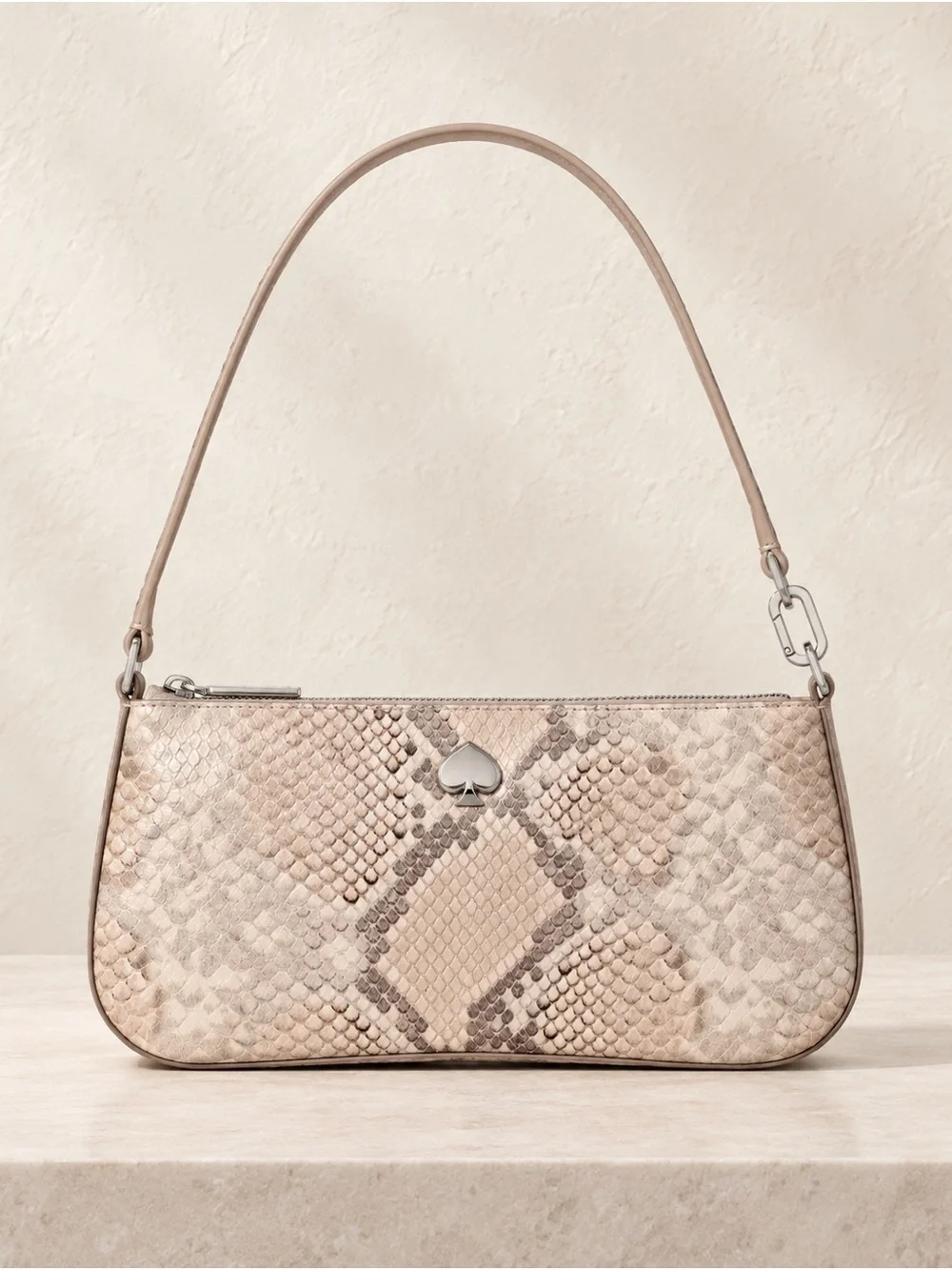 Kate Spade Kayla Snake Embossed Convertible Wristlet Pink Multi NWT